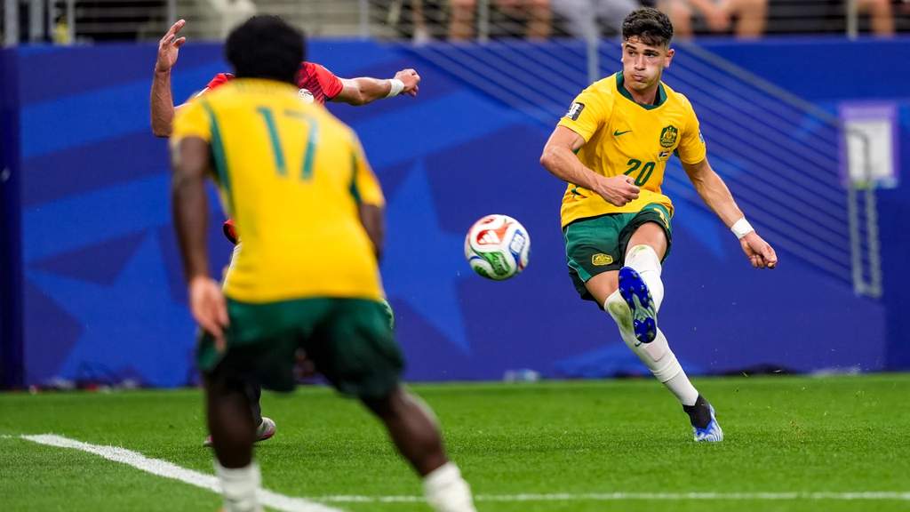 Cristian Volpato saat membela Timnas Australia di Piala Dunia 2026