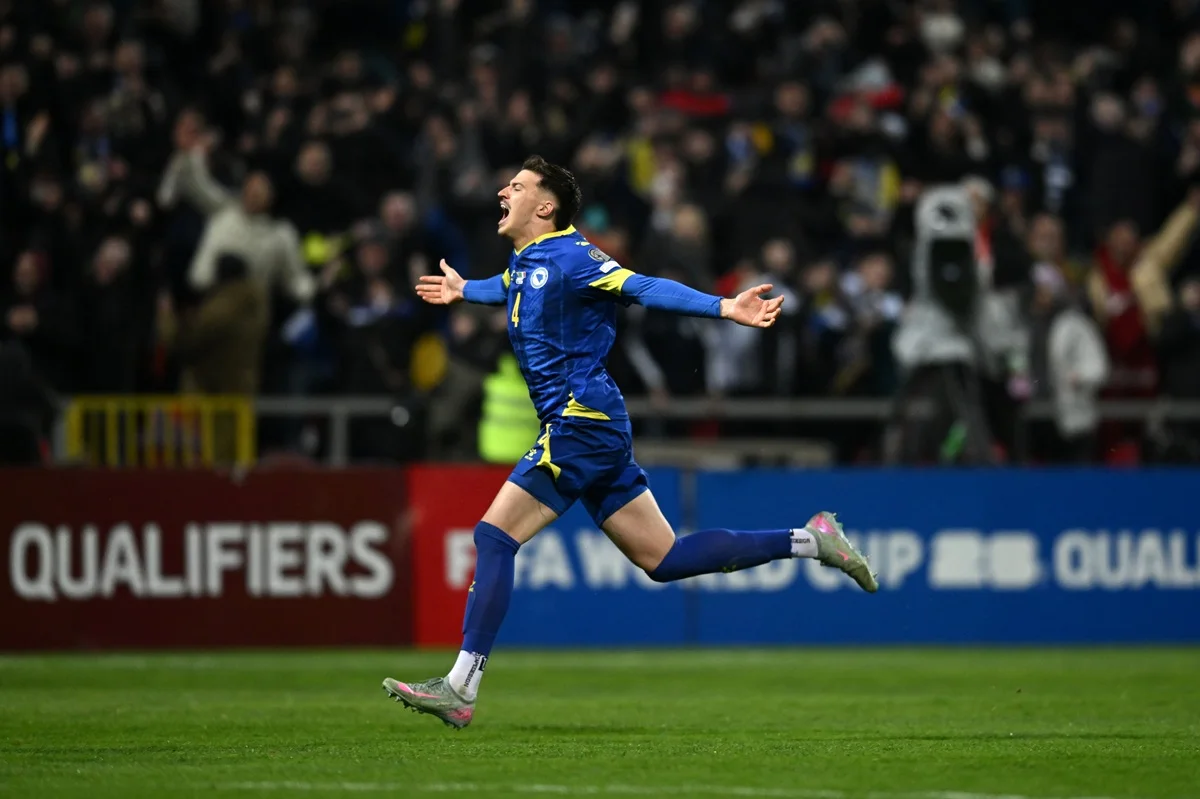 Tarik Muharemovic dalam sesi latihan bersama klub barunya Leeds United