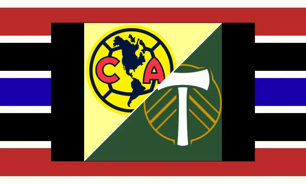 Pemain Club América merayakan gol kemenangan atas Portland Timbers di Leagues Cup
