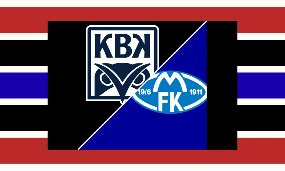 Pemain Kristiansund merayakan kemenangan 2-1 atas Molde di Nordmore Stadion