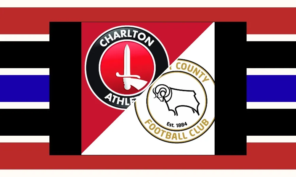 Ilustrasi pertandingan Charlton Athletic vs Derby County di ajang EFL Championship
