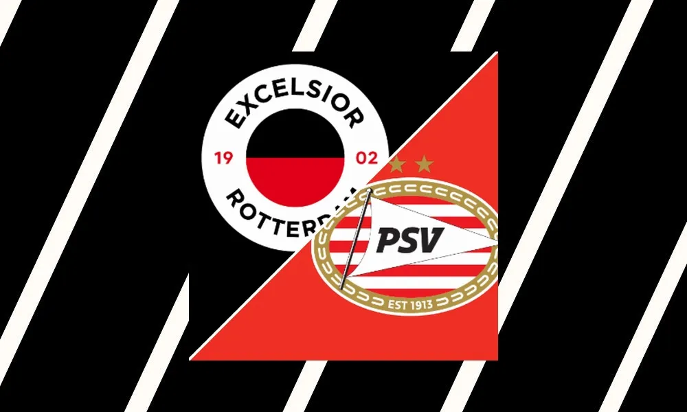 Ilustrasi pertandingan Excelsior vs PSV Eindhoven di ajang Eredivisie Liga Belanda