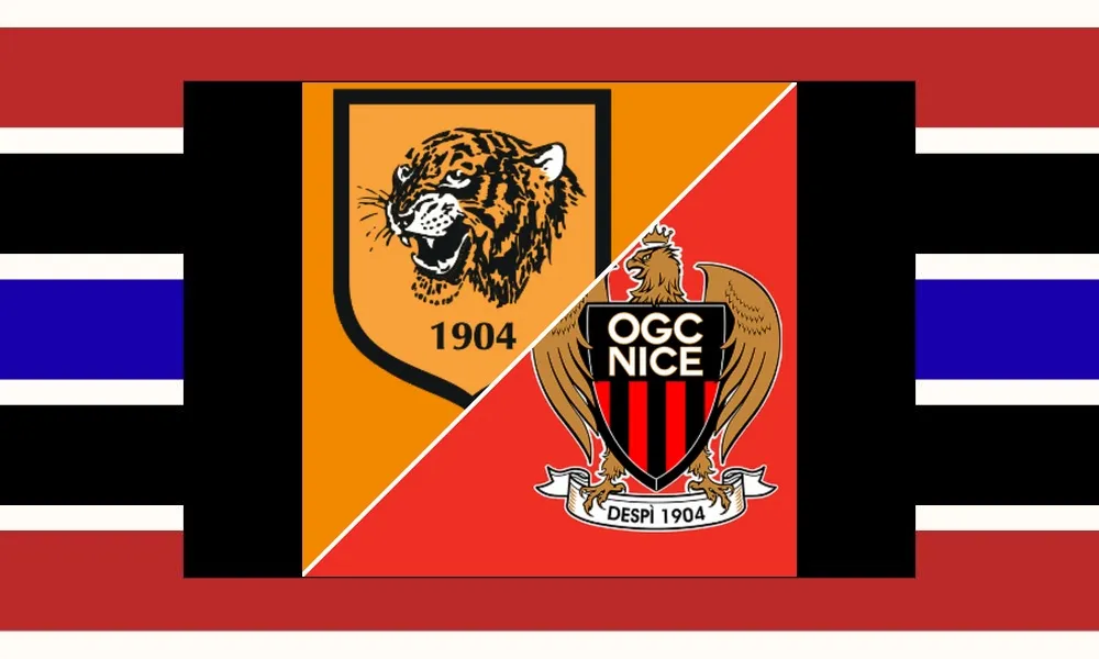 Ilustrasi pertandingan Hull City vs Nice di The MKM Stadium dalam laga pramusim Club Friendly