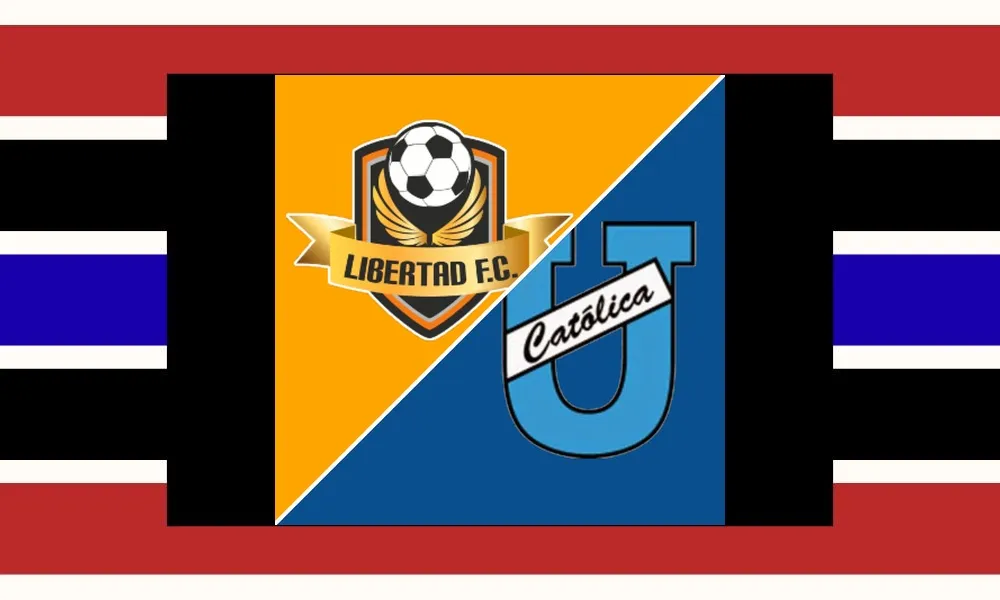 Ilustrasi pertandingan LigaPro Ecuador antara Libertad melawan Universidad Católica