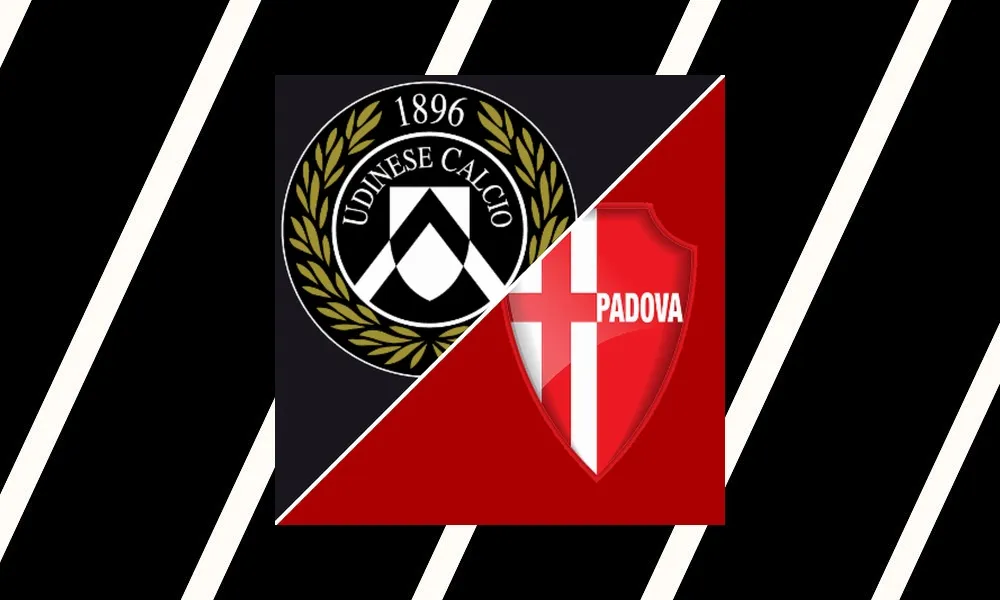 Ilustrasi pertandingan Udinese vs Padova di ajang Coppa Italia di Stadio Friuli