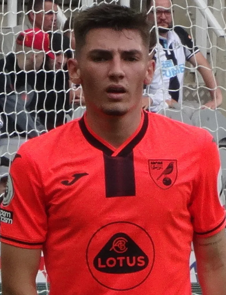 Gelandang bertahan asal Skotlandia Billy Gilmour saat membela klub Serie A Napoli