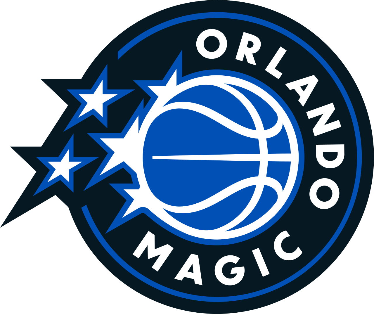 Logo dan tim basket Orlando Magic di arena NBA