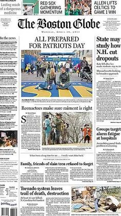 Gedung kantor redaksi surat kabar The Boston Globe di Boston Massachusetts