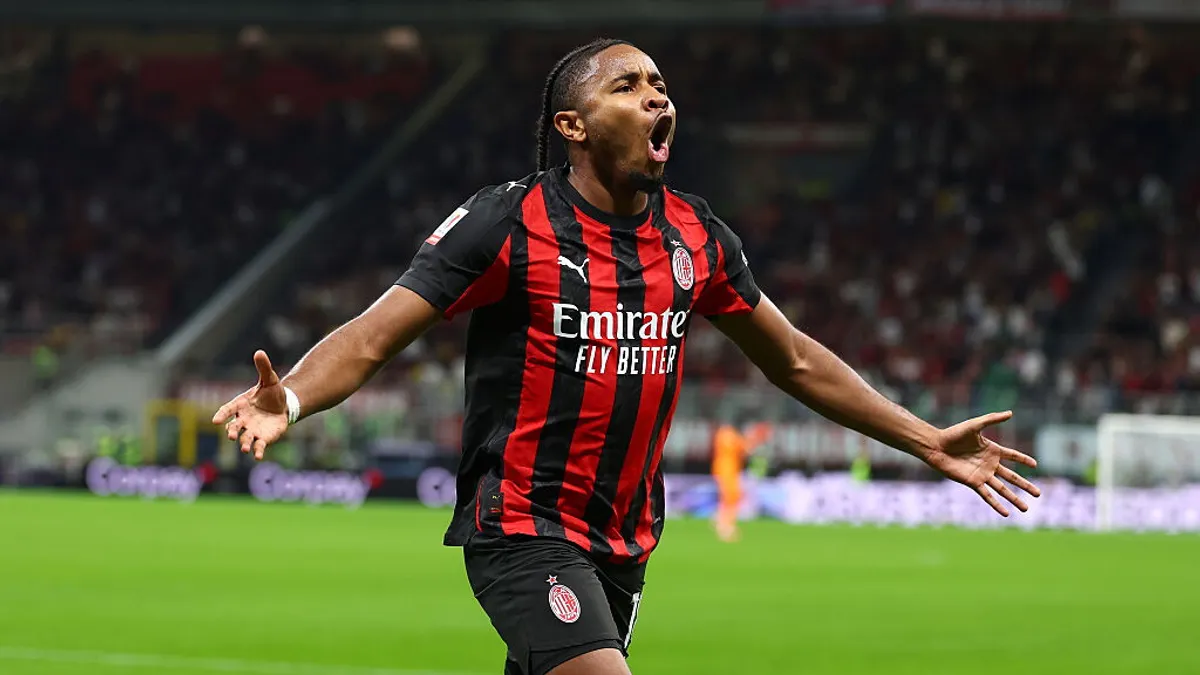 Penyerang Milan Christopher Nkunku saat berada di lapangan hijau