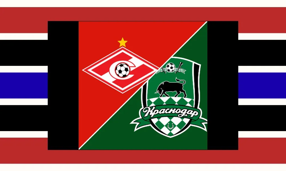 Pemain Krasnodar merayakan gol ke gawang Spartak Moscow di Lukoil Arena