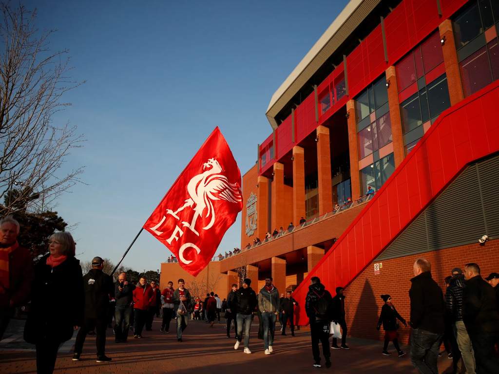 Stadion Anfield tempat bermarkasnya klub Liga Inggris Liverpool FC