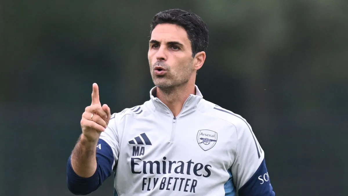 Mikel Arteta saat mendampingi Arsenal dalam pertandingan Premier League